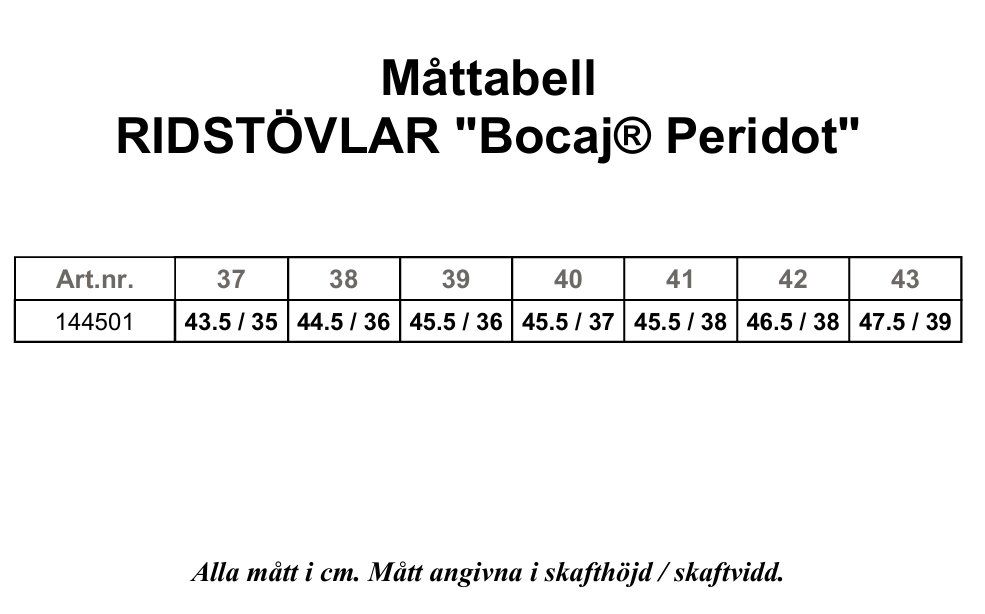 RIDSTÖVLAR Bocaj® Peridot