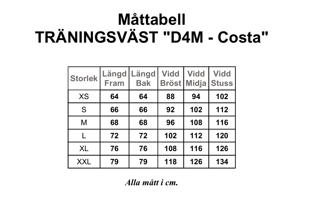 TRÄNINGSVÄST Dogs4Me Costa